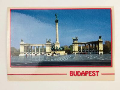 Лот: 23296355. Фото: 1. Венгрия. Будапешт. Памятник Тысячелетию... Открытки, конверты