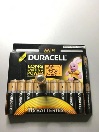 Лот: 10381915. Фото: 1. Батарейка Duracell AA. Батарейки, аккумуляторы, элементы питания