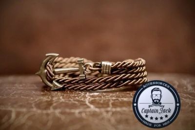 Лот: 6157584. Фото: 1. Мужской Браслет якорь Captain... Браслеты