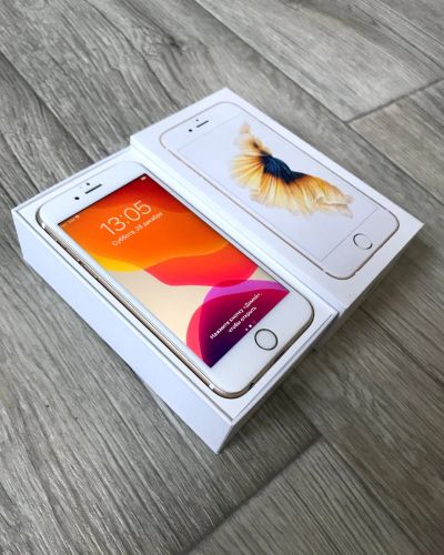 Лот: 16932783. Фото: 1. iPhone 6s 64gb Gold. Смартфоны