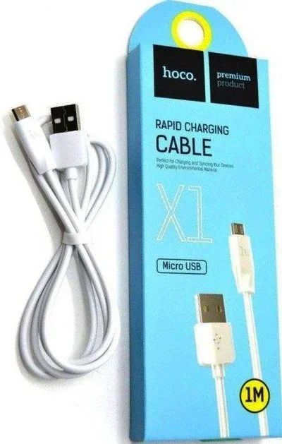 Лот: 16997248. Фото: 1. Дата кабель Hoco X1 (micro USB... Дата-кабели, переходники
