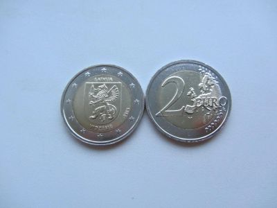 Лот: 12676820. Фото: 1. Латвия 2 евро 2016 " Историческая... Европа
