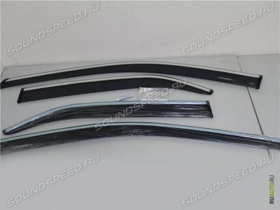 Лот: 3900987. Фото: 1. Ветровики Toyota Camry V50 металлическая... Детали тюнинга