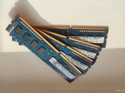 Лот: 17941789. Фото: 1. 4 Модуля Hynix DDR3 4Gb 1rx8 pc3l-12800u-11-13-a1... Оперативная память