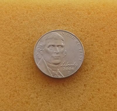 Лот: 12749694. Фото: 1. 5 центов 2005 года. США. Jefferson... Америка