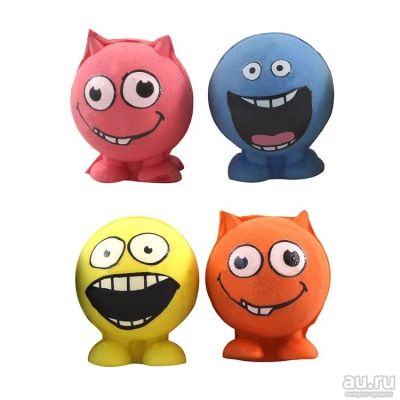 Лот: 16322858. Фото: 1. Игрушка для кошек мяч монстрики... Игрушки для животных