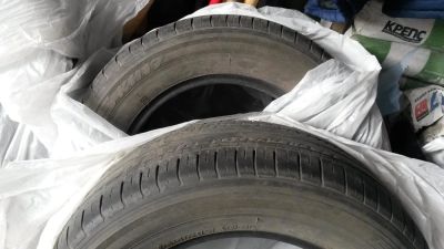 Лот: 9629752. Фото: 1. Два б/у колеса кумхо 205/65/15... Шины