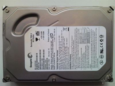 Лот: 1251308. Фото: 1. HDD Seagate Barracuda ST3802110A. Жёсткие диски (HDD)