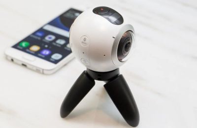 Лот: 10815859. Фото: 1. Панорамная камера Samsung Gear... Экшн камеры