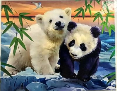 Лот: 16557332. Фото: 1. Картина для рисования - панда... Картины по номерам