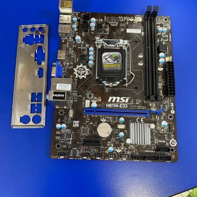 Лот: 16845731. Фото: 1. Материнская плата MSI H81M-E33... Материнские платы