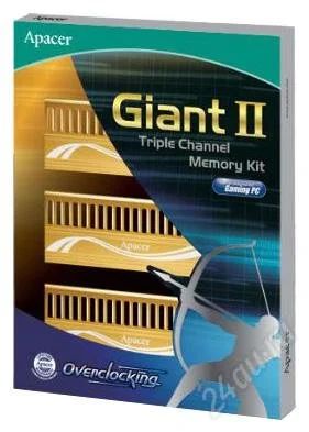 Лот: 1361510. Фото: 1. Комплект памяти Apacer Giant II... Оперативная память