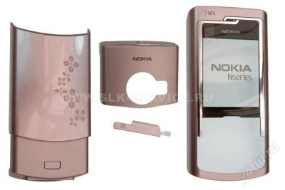 Лот: 1059778. Фото: 1. Корпус Nokia n72 розовый. Корпуса, клавиатуры, кнопки