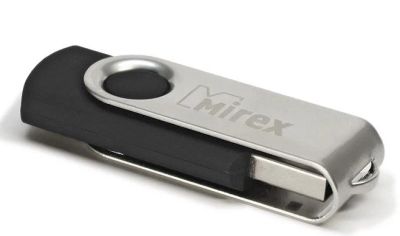 Лот: 10652934. Фото: 1. Флешка USB 8 ГБ Mirex Swivel Чёрный... USB-флеш карты