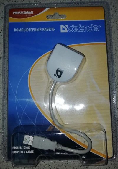 Лот: 15155214. Фото: 1. Переходник PS/2 to USB Defender... Шлейфы, кабели, переходники