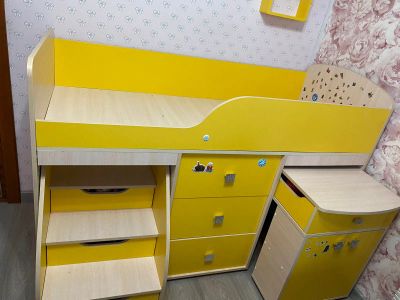 Лот: 24387928. Фото: 1. Кровать-чердак. Детские кровати и кроватки