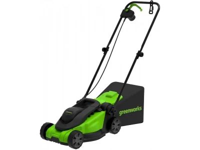 Лот: 25342770. Фото: 1. Электрическая газонокосилка Greenworks... Бензо-, мотоинструмент
