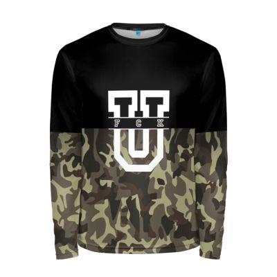 Лот: 11227056. Фото: 1. Мужской лонгслив 3D "FCK - Trend... Футболки, поло