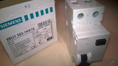 Лот: 4459496. Фото: 1. Дифференциальный автомат Siemens... Автоматы, пакетники, предохранители