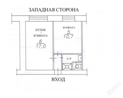 Лот: 1771414. Фото: 1. Продам 2-ком ул.Гастелло(Кировский... Квартиры, студии