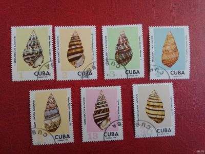 Лот: 13714349. Фото: 1. 1973 г, Куба раковины, ракушки. Марки