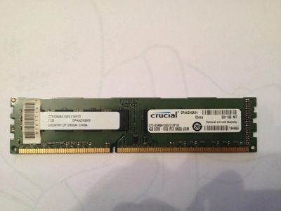 Лот: 5219053. Фото: 1. Оперативная память Crucial 4GB... Оперативная память