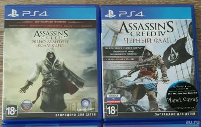 Лот: 10703031. Фото: 1. Assasins creed Enzio&Черный флаг. Игры для консолей