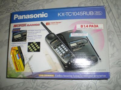 Лот: 9537762. Фото: 1. Panasonic Радиотелефон KX-TC 1045RUB... DECT и радиотелефоны