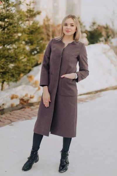Лот: 10992791. Фото: 1. Пальто maxi (кофейный цвет). Верхняя одежда