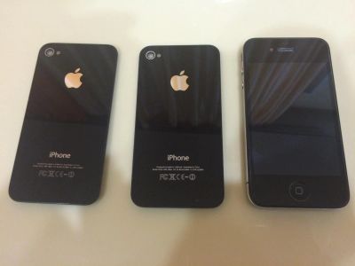 Лот: 3549619. Фото: 1. Iphone 4 8Gb (РСТ) + 2 запасные... Смартфоны
