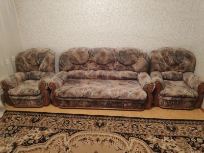 Лот: 16968454. Фото: 1. Диван + 2 кресла. Диваны