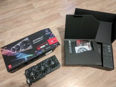 Лот: 19827529. Фото: 1. Asus strix rx 480 8gb. Видеокарты