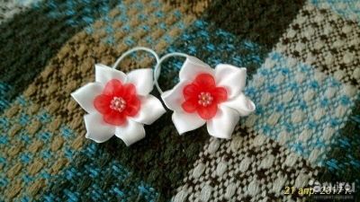 Лот: 9512042. Фото: 1. Резинки для волос ручной работы. Другое (ручная работа)