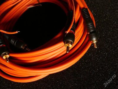 Лот: 980066. Фото: 1. кабель 2RCA-2RCA 5метров новый... Аксессуары для автозвука