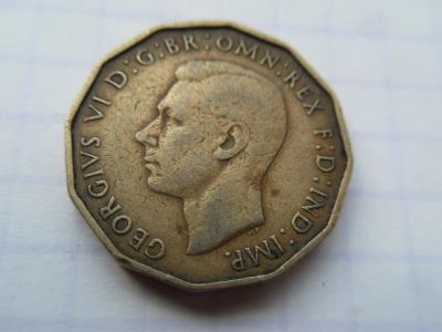 Лот: 9887850. Фото: 1. Великобритания 3 пенса 1937. Великобритания и острова