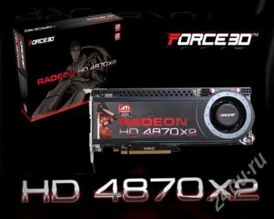 Лот: 250480. Фото: 1. Видеокарта "ATI Radeon HD 4870X2... Видеокарты