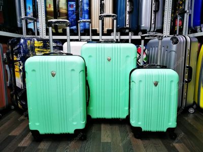 Лот: 14299608. Фото: 1. Чемодан Средний "Bangkok" Мятный... Чемоданы и сумки дорожные