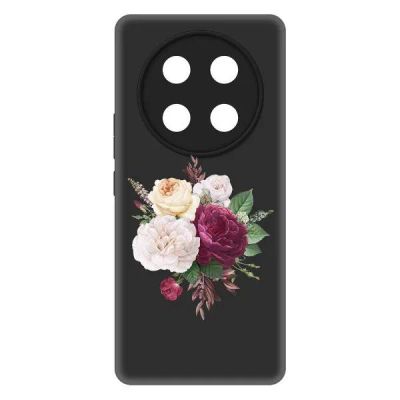 Лот: 25086650. Фото: 1. Чехол Krutoff Soft Case "Цветочная... Чехлы, бамперы