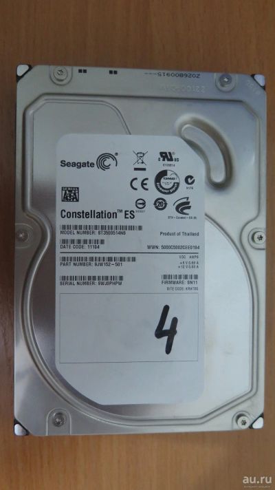 Лот: 18544116. Фото: 1. Жесткий диск Seagate Constellation... Жёсткие диски (HDD)