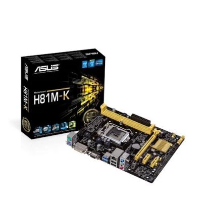 Лот: 12333493. Фото: 1. Материнская плата Asus H81M-K. Материнские платы