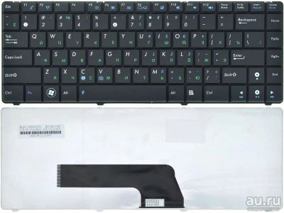 Лот: 17375242. Фото: 1. Клавиатура для Asus K40 черная. Клавиатуры для ноутбуков