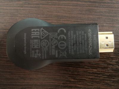 Лот: 15275847. Фото: 1. Медиаплеер Google Chromecast. Медиаплееры