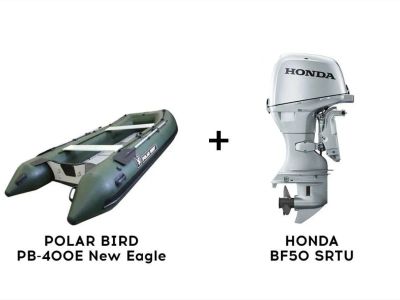 Лот: 25656172. Фото: 1. Лодка ПВХ POLAR BIRD PB-400E New... Лодки и катера