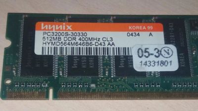 Лот: 11175034. Фото: 1. Память DIMM DDR 512MB PC3200 400MHz. Оперативная память