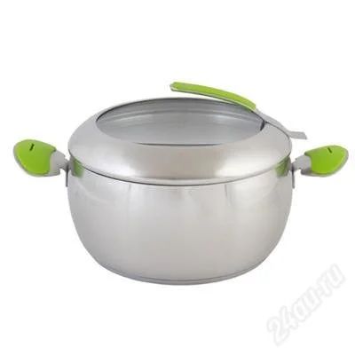 Лот: 2592910. Фото: 1. Кастрюля стальная "Лагуна" 24х11... Сковороды и сотейники