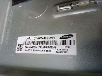 Лот: 25601366. Фото: 1. Матрица CY-KK040BGLV1V UE40K5500AU. Запчасти для телевизоров, видеотехники, аудиотехники