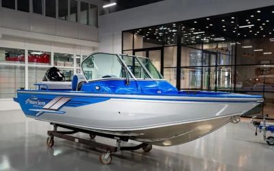 Лот: 25209294. Фото: 1. Катер-лодка алюминиевая NORTHSILVER... Лодки и катера