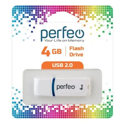 Лот: 24948524. Фото: 1. Флеш-накопитель USB2.0 4Gb Perfeo... USB-флеш карты