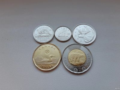 Лот: 18062922. Фото: 1. Канада 2021 набор из 5 монет ходячки... Америка