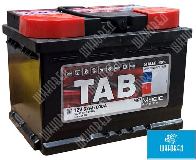 Лот: 8684207. Фото: 1. Аккумулятор Tab Magic 62.0 6СТ-62... Аккумуляторы